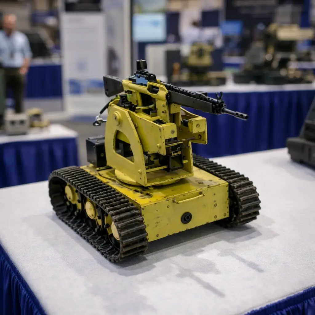 Tracked Reconfigurable Robot With Firin Capabilitty